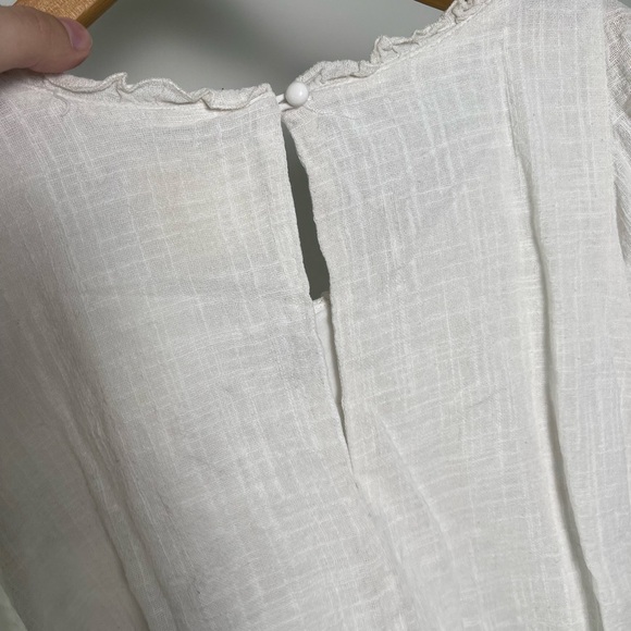 Maeve | Anthropologie | Cascade Tiered Shell Cotton Ruffled Top Artsy Breathable - Picture 8 of 10